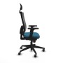 Office Chair with Headrest Piqueras y Crespo 2D066G1 Petroleum green
