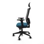 Office Chair with Headrest Piqueras y Crespo 2D066N1 Petroleum green