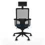 Chaise de Bureau avec Appui-tête Piqueras y Crespo 2D066N1 Vert pétrole