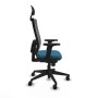 Office Chair with Headrest Piqueras y Crespo 2D066N1 Petroleum green