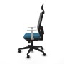 Office Chair with Headrest Piqueras y Crespo 4B066N1 Petroleum green