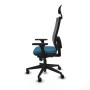 Office Chair with Headrest Piqueras y Crespo 3D066N1 Petroleum green