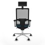 Chaise de Bureau avec Appui-tête Piqueras y Crespo 3D086N1 Vert pétrole