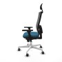 Office Chair with Headrest Piqueras y Crespo 3D026G1 Petroleum green