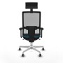 Office Chair with Headrest Piqueras y Crespo 3D026G1 Petroleum green
