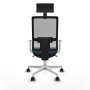 Office Chair with Headrest Piqueras y Crespo 4B026N1 Petroleum green