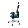 Office Chair with Headrest Piqueras y Crespo 3D086G1 Petroleum green