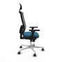 Office Chair with Headrest Piqueras y Crespo 3D086G1 Petroleum green