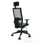 Office Chair with Headrest Piqueras y Crespo 1D066N1 Emerald Green
