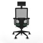 Office Chair with Headrest Piqueras y Crespo 2D066N1 Emerald Green
