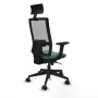 Office Chair with Headrest Piqueras y Crespo 2D066N1 Emerald Green