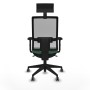 Office Chair with Headrest Piqueras y Crespo 2D066G1 Emerald Green