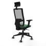 Office Chair with Headrest Piqueras y Crespo 2D066G1 Emerald Green