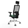 Office Chair with Headrest Piqueras y Crespo 2D026G1 Emerald Green