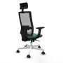 Office Chair with Headrest Piqueras y Crespo 2D026N1 Emerald Green