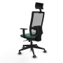 Office Chair with Headrest Piqueras y Crespo 1D066G1 Emerald Green