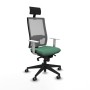 Office Chair with Headrest Piqueras y Crespo 4B066G1 Emerald Green
