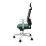 Office Chair with Headrest Piqueras y Crespo 4B026N1 Emerald Green