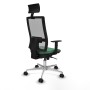 Office Chair with Headrest Piqueras y Crespo 1D086N1 Emerald Green