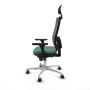 Office Chair with Headrest Piqueras y Crespo 3D086G1 Emerald Green