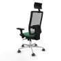 Office Chair with Headrest Piqueras y Crespo 3D086G1 Emerald Green