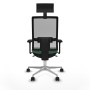 Office Chair with Headrest Piqueras y Crespo 3D086N1 Emerald Green