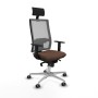 Chaise de Bureau avec Appui-tête Piqueras y Crespo 1D086G1 Brun foncé