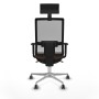 Chaise de Bureau avec Appui-tête Piqueras y Crespo 1D086G1 Brun foncé