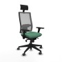 Office Chair with Headrest Piqueras y Crespo 3D066G1 Emerald Green