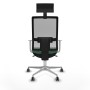 Chaise de Bureau avec Appui-tête Piqueras y Crespo 4B086G1 Vert émeraude