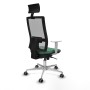 Chaise de Bureau avec Appui-tête Piqueras y Crespo 4B086G1 Vert émeraude
