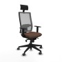 Chaise de Bureau avec Appui-tête Piqueras y Crespo 1D066G1 Brun foncé