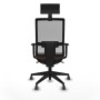 Chaise de Bureau avec Appui-tête Piqueras y Crespo 1D066G1 Brun foncé
