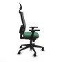 Chaise de Bureau avec Appui-tête Piqueras y Crespo 3D066N1 Vert émeraude