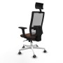 Chaise de Bureau avec Appui-tête Piqueras y Crespo 2D026G1 Brun foncé