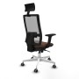Chaise de Bureau avec Appui-tête Piqueras y Crespo 2D026G1 Brun foncé