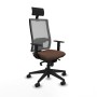 Chaise de Bureau avec Appui-tête Piqueras y Crespo 1D066N1 Brun foncé