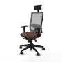 Chaise de Bureau avec Appui-tête Piqueras y Crespo 1D066N1 Brun foncé
