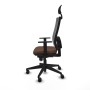 Chaise de Bureau avec Appui-tête Piqueras y Crespo 1D066N1 Brun foncé