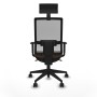 Office Chair with Headrest Piqueras y Crespo 1D066N1 Dark brown