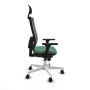 Chaise de Bureau avec Appui-tête Piqueras y Crespo 3D026N1 Vert émeraude