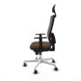 Chaise de Bureau avec Appui-tête Piqueras y Crespo 1D026G1 Brun foncé