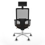 Chaise de Bureau avec Appui-tête Piqueras y Crespo 1D026G1 Brun foncé