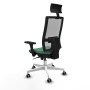 Chaise de Bureau avec Appui-tête Piqueras y Crespo 3D026G1 Vert émeraude