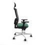 Chaise de Bureau avec Appui-tête Piqueras y Crespo 3D026G1 Vert émeraude