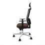 Chaise de Bureau avec Appui-tête Piqueras y Crespo 1D026N1 Brun foncé