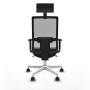 Chaise de Bureau avec Appui-tête Piqueras y Crespo 1D026N1 Brun foncé