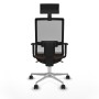 Chaise de Bureau avec Appui-tête Piqueras y Crespo 1D086N1 Brun foncé