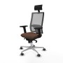 Office Chair with Headrest Piqueras y Crespo 2D086G1 Dark brown