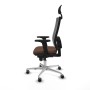 Chaise de Bureau avec Appui-tête Piqueras y Crespo 2D086G1 Brun foncé